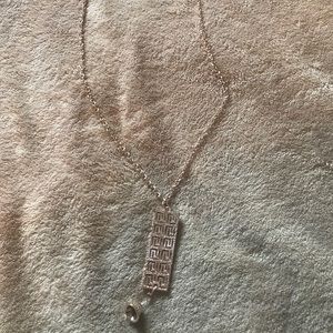 Long or choker convertible rose gold tone necklace